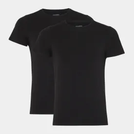 2 sorte slim fit bambus crew neck T-shirt