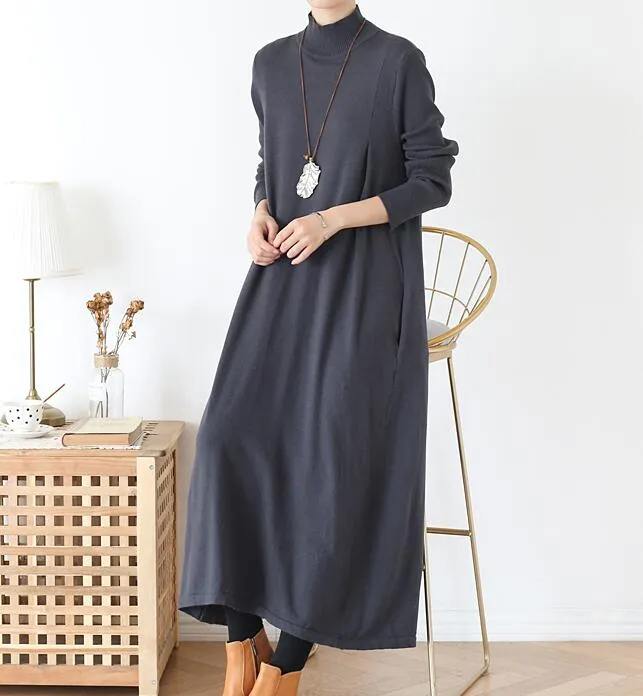 A-line Knit Long Women Dresses AMT962328