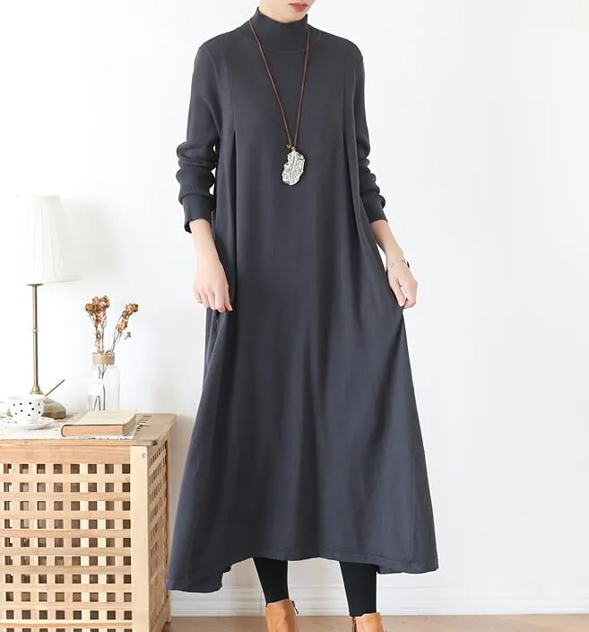 A-line Knit Long Women Dresses AMT962328