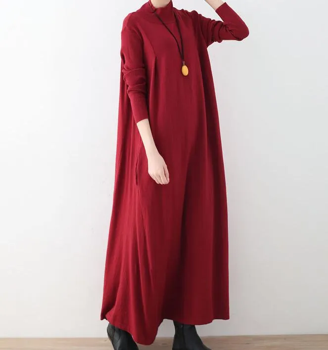 A-line Knit Long Women Dresses AMT962328