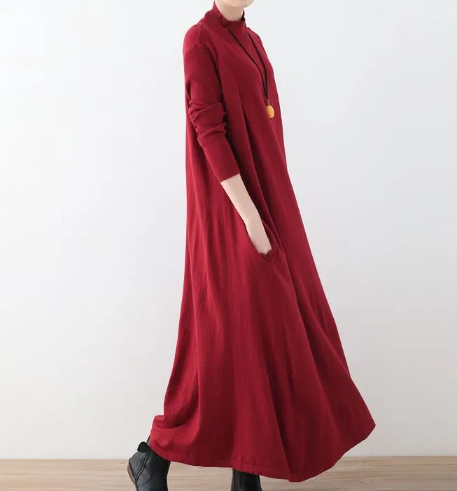 A-line Knit Long Women Dresses AMT962328