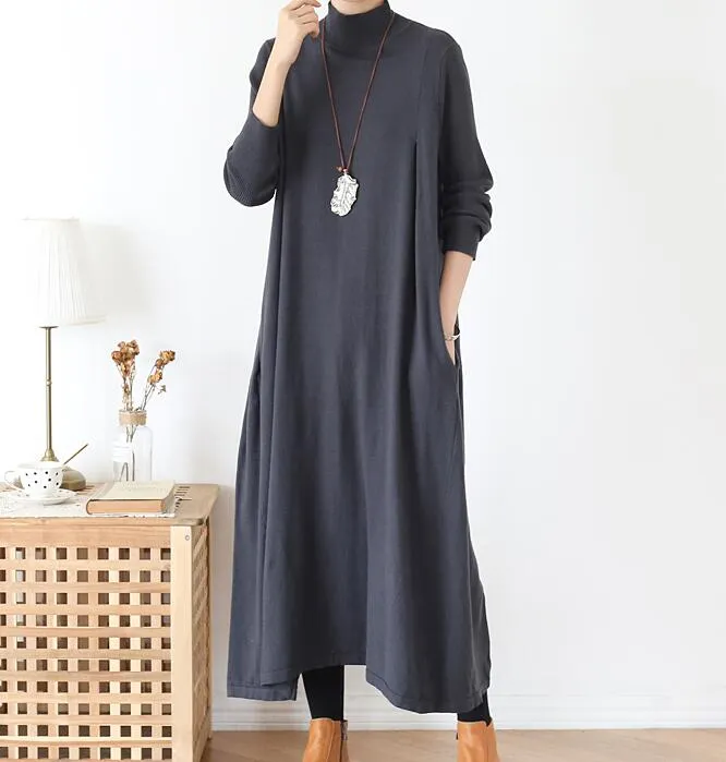 A-line Knit Long Women Dresses AMT962328