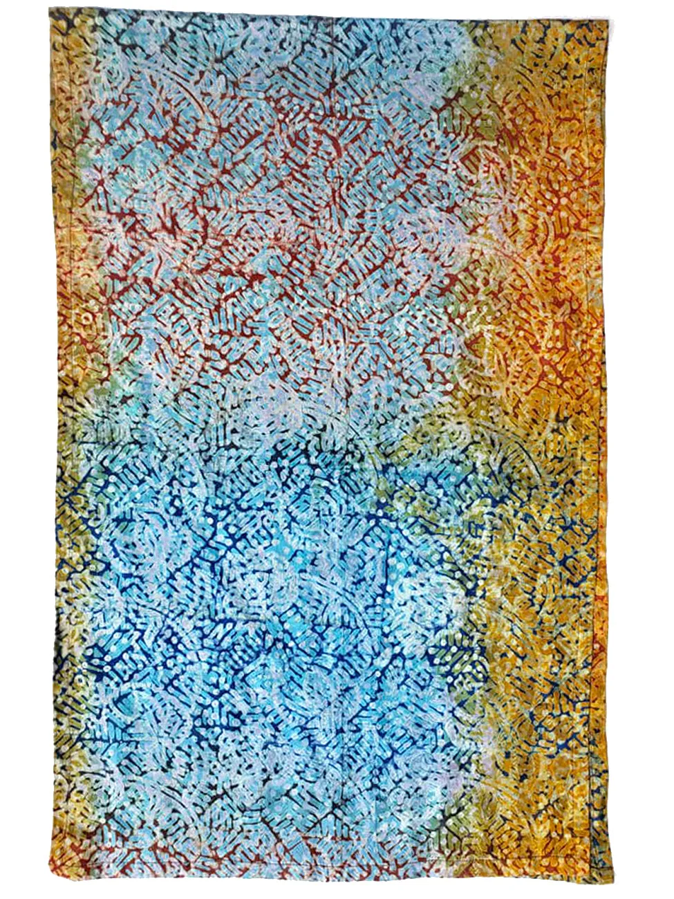African Batik Cotton Large Scarf