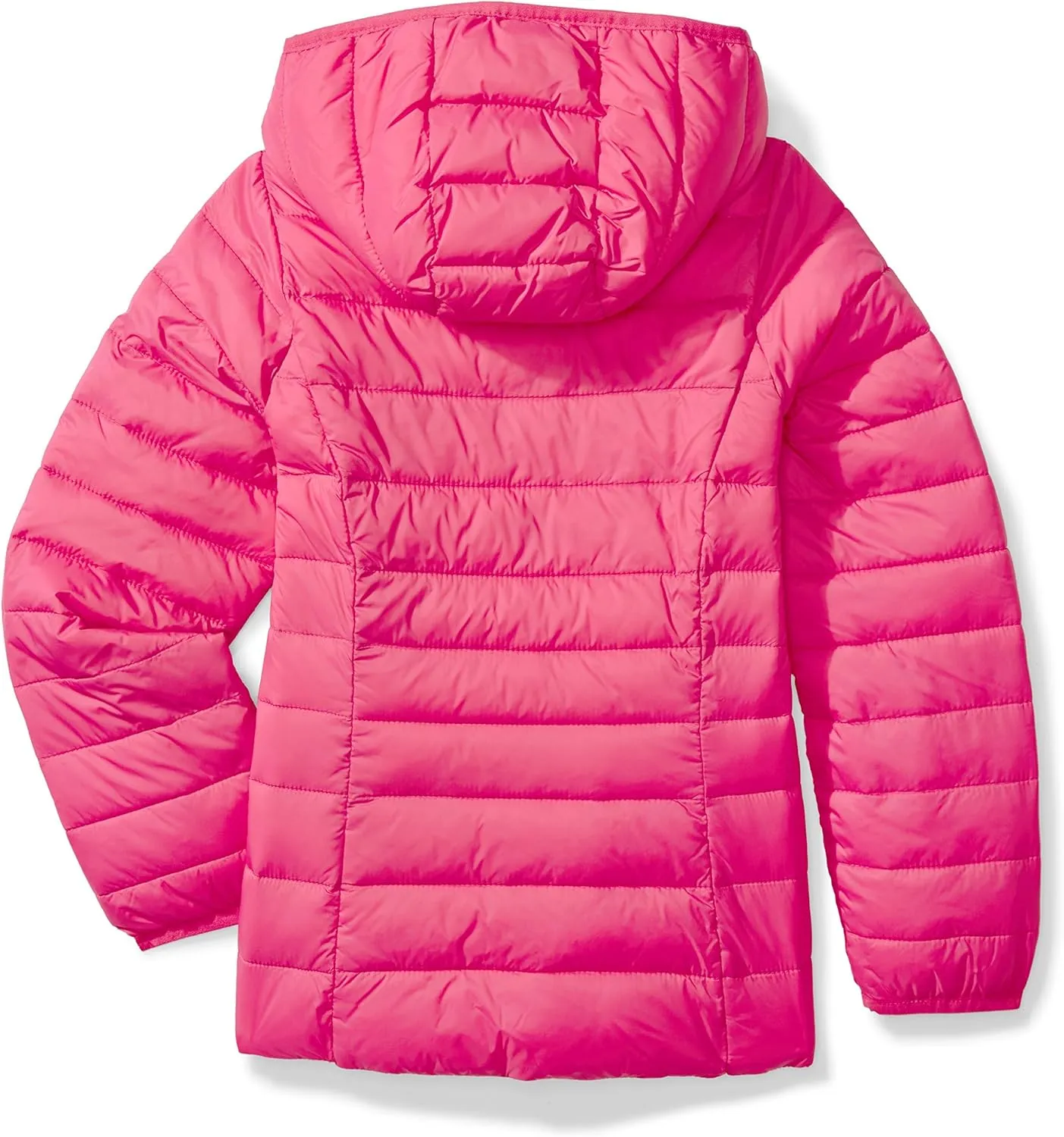 Amazon Essentials Girls and Toddlers' Lightweight Water-Resistant Packable Hooded Puffer Jacket