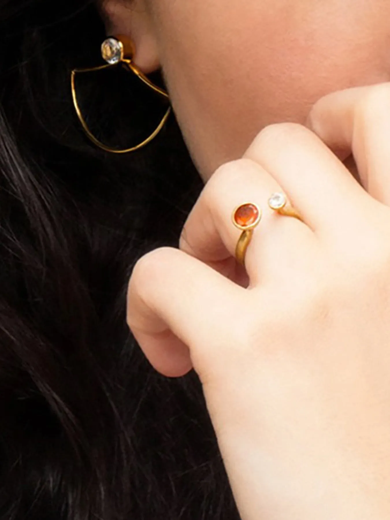 Arkoun Earring Jackets, Gold