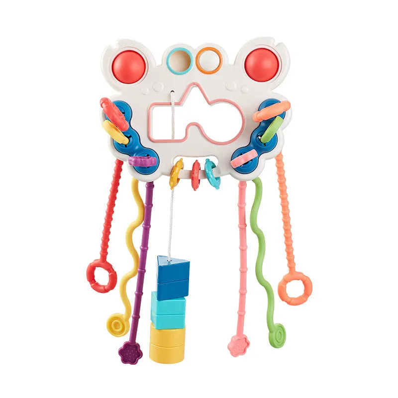 Baby fun lala music toy early education sensory baby can bite and press enlightenment soft rubber ufo spaceship gift