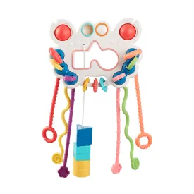 Baby fun lala music toy early education sensory baby can bite and press enlightenment soft rubber ufo spaceship gift