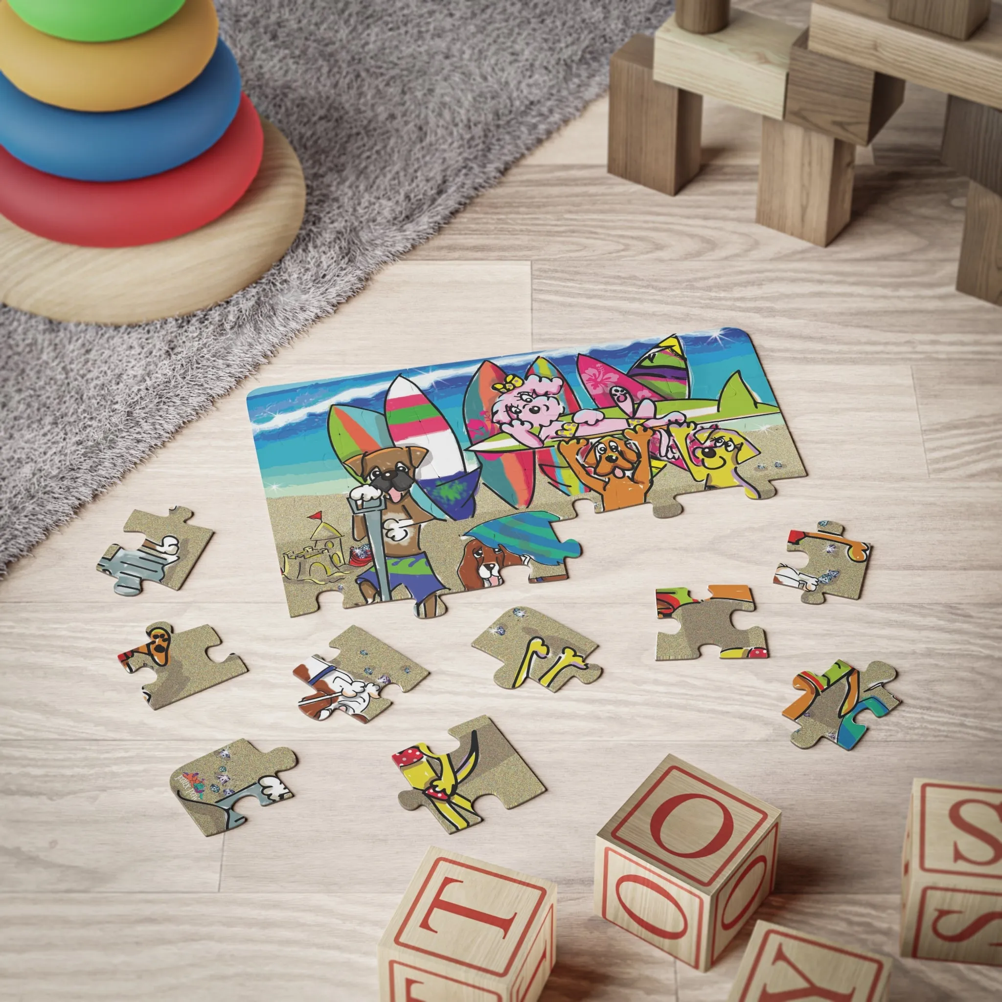 Beach Pawty Kids' Puzzle, 30-Piece