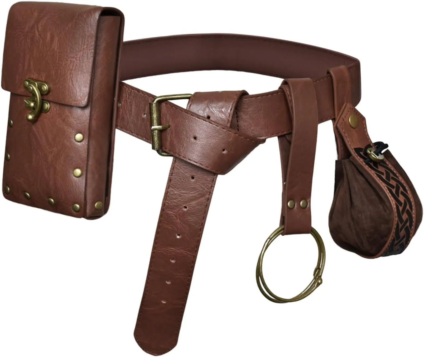 Belt Pouch Waist Bag, Fanny Pack Steampunk Phone Holder Womens Mens for Medieval Renaissance Costume Cosplay Accessories