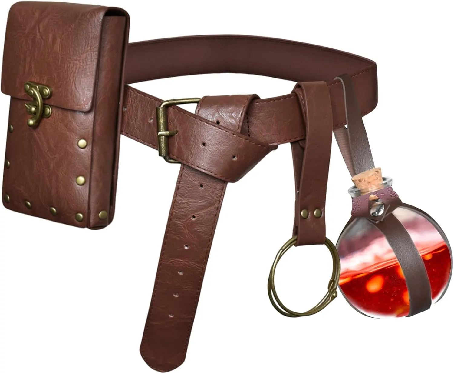 Belt Pouch Waist Bag, Fanny Pack Steampunk Phone Holder Womens Mens for Medieval Renaissance Costume Cosplay Accessories