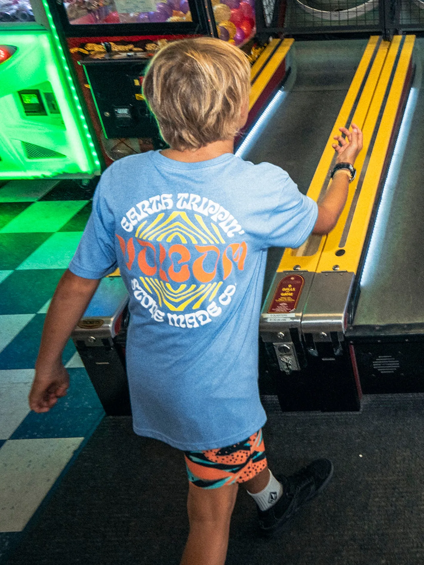 Big Boys Stoneature Short Sleeve Tee - Blue Bird Heather