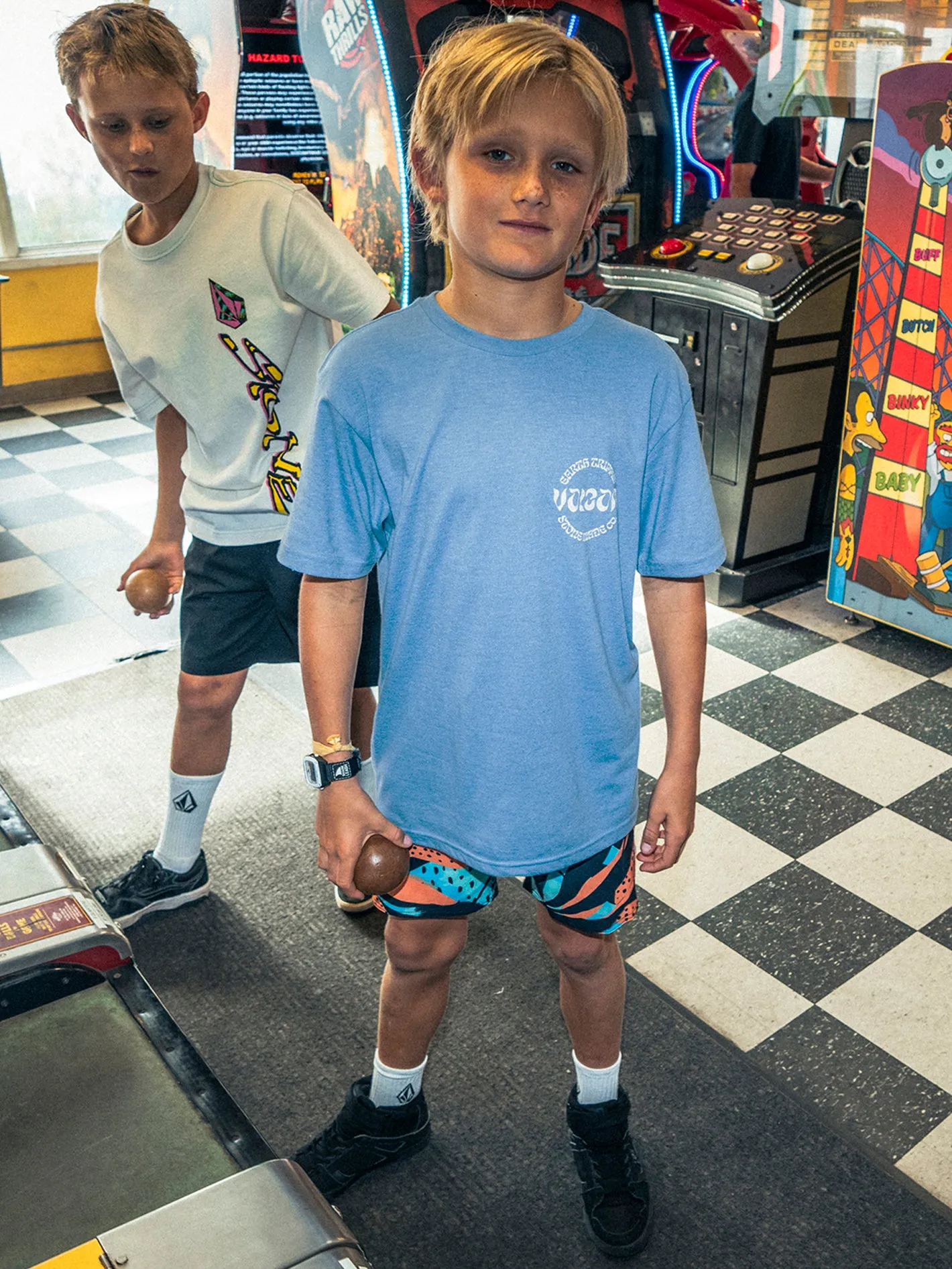 Big Boys Stoneature Short Sleeve Tee - Blue Bird Heather