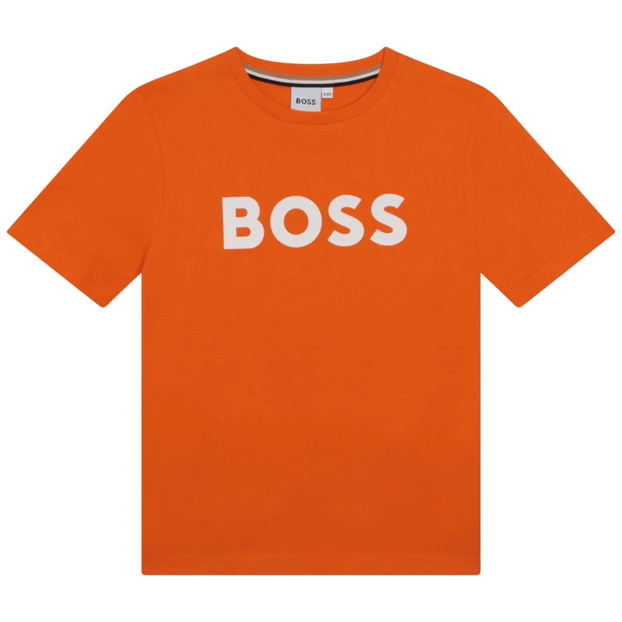 BOSS Kids Large Logo Orange T-Shirt