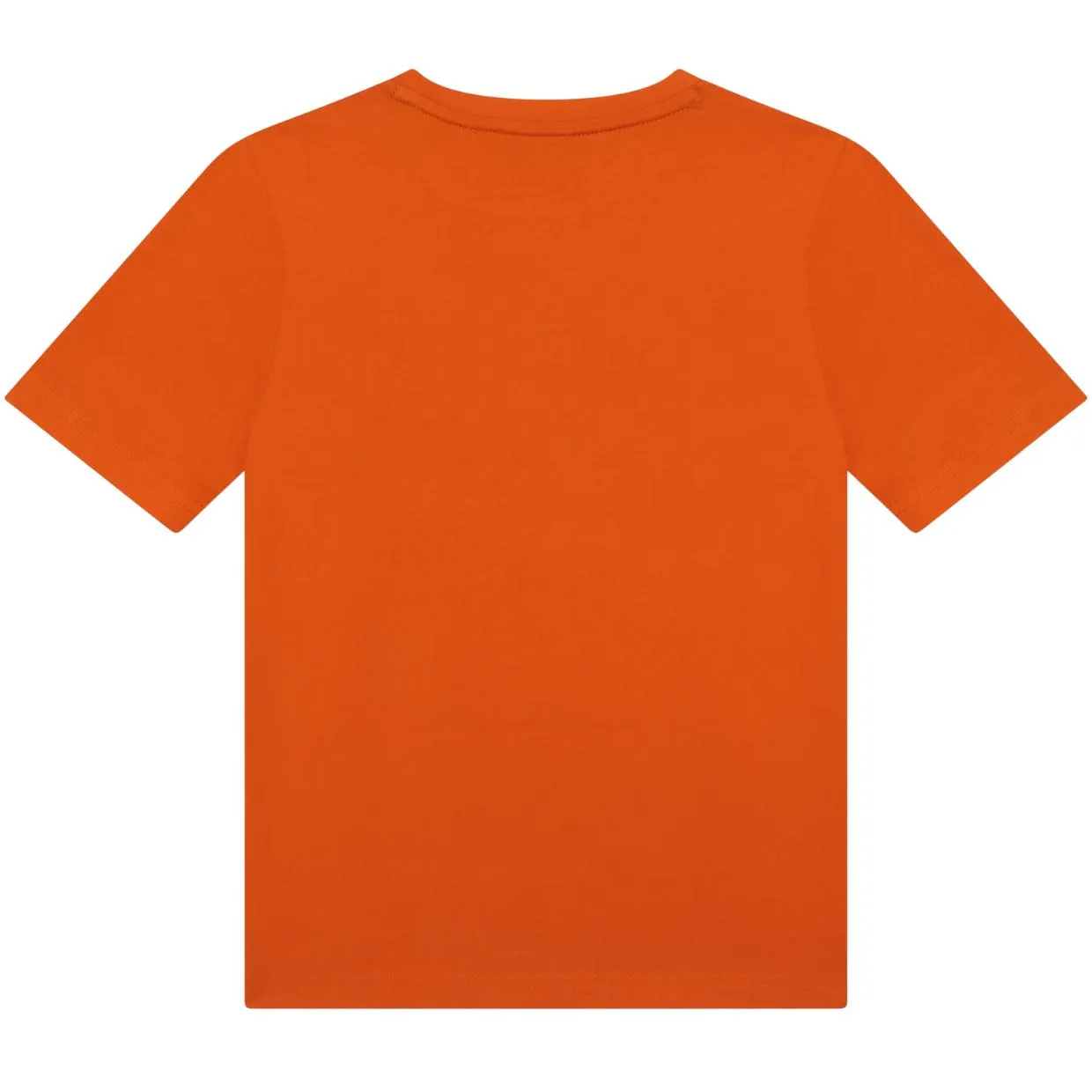 BOSS Kids Large Logo Orange T-Shirt