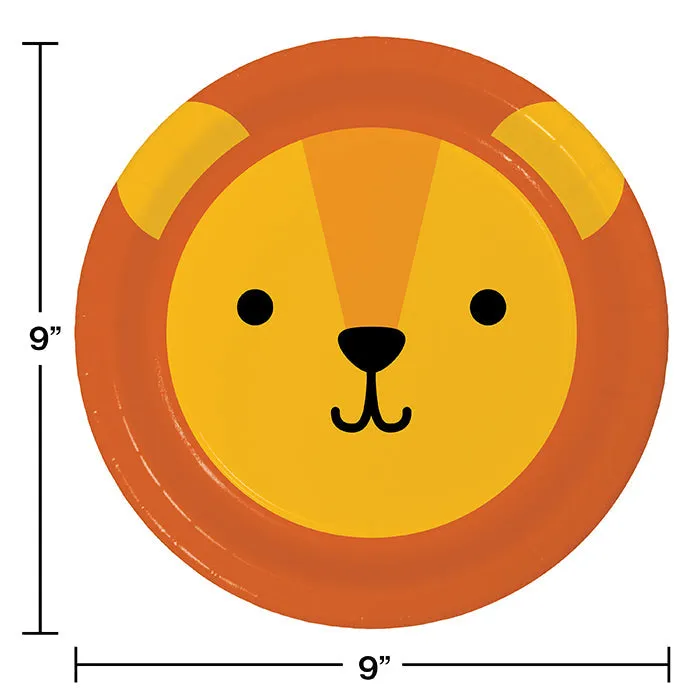 Bulk Pack of 16 Animal Faces Lipn Dinner Plates