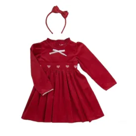 Caramelo Kids - Red Velvet Dress