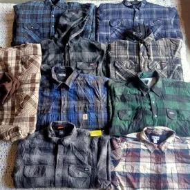Carhartt and Dickies Faded Flannel