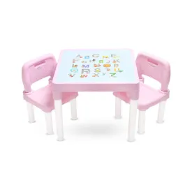 CHILDREN TABLE SET PINK