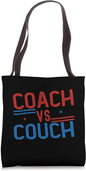 Coach Vs Couch Shirts 2024 Election Funny Vice President Tote Bag