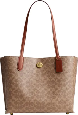 Coach Willow Tote, Tan Caramel