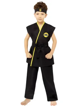 Cobra Kai Boys Black Karate Gi Costume