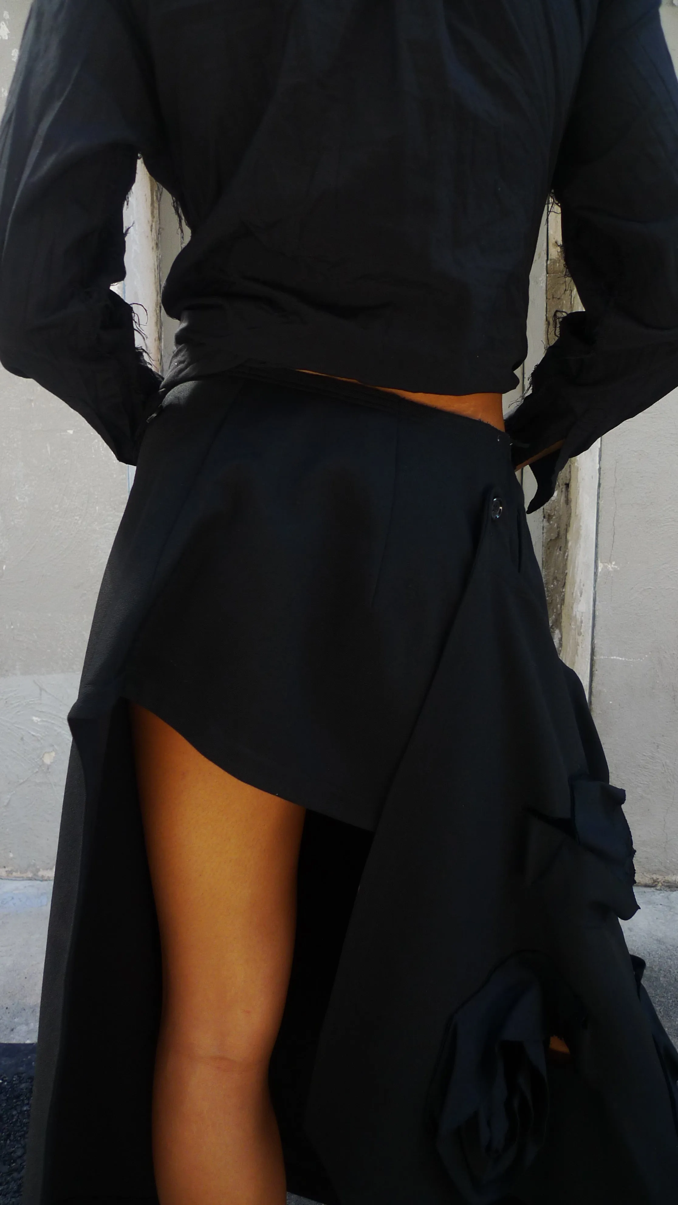 Comme des Garçons Comme des Garçons (CDGCDG) Ladies Skirt { RL-S009-051-3 } - Black