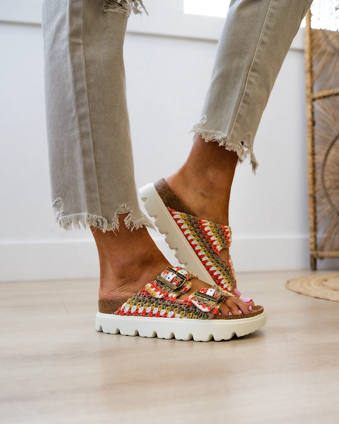 Corkys Rumor Has It Sandals - Natural Multi FINAL SALE