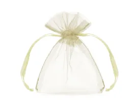 Cream Organza Bags 7.5 X10cm Pack of 10