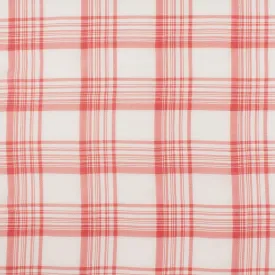 Crepe Chiffon - DAISY - Big Plaid - Red