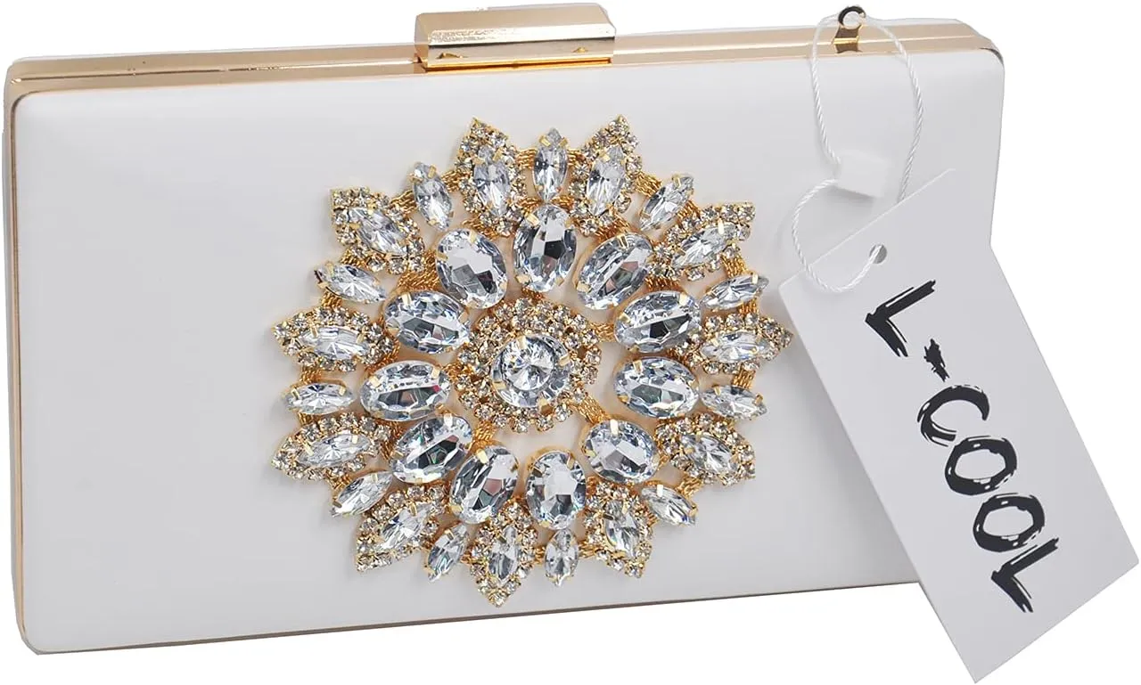 Cute Diamond Evening Clutch Purse Shoulder Bag Crossbody Handbag With Chain For Women