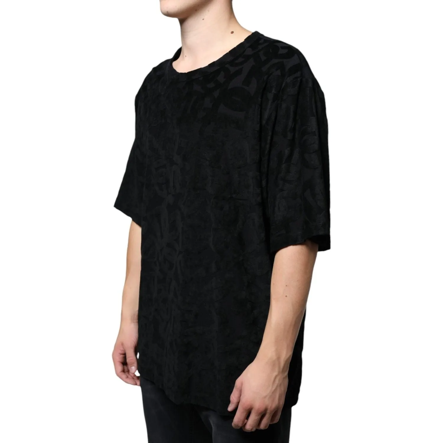Dolce & Gabbana Black DG Mania Logo Print T-shirt