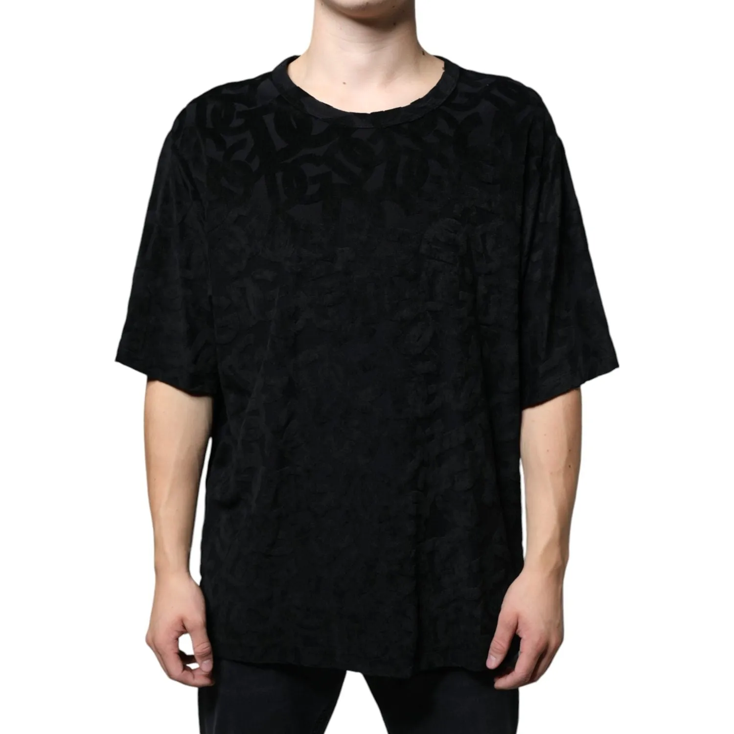 Dolce & Gabbana Black DG Mania Logo Print T-shirt