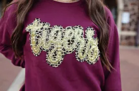 Double Stacked Cursive Team Name Spirit Shirt or Sweatshirt - 2021