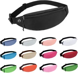 Fanny Packs for Women Men, Waterproof Crossbody Waist Pack, Belt Bag for Travel Walking Running Hiking Cycling
