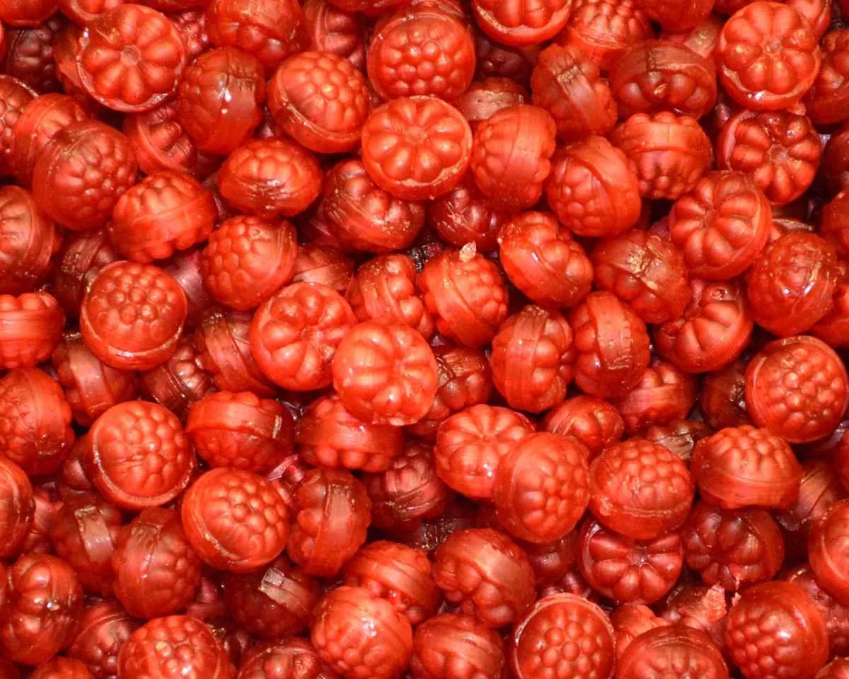 Filled Red Raspberries