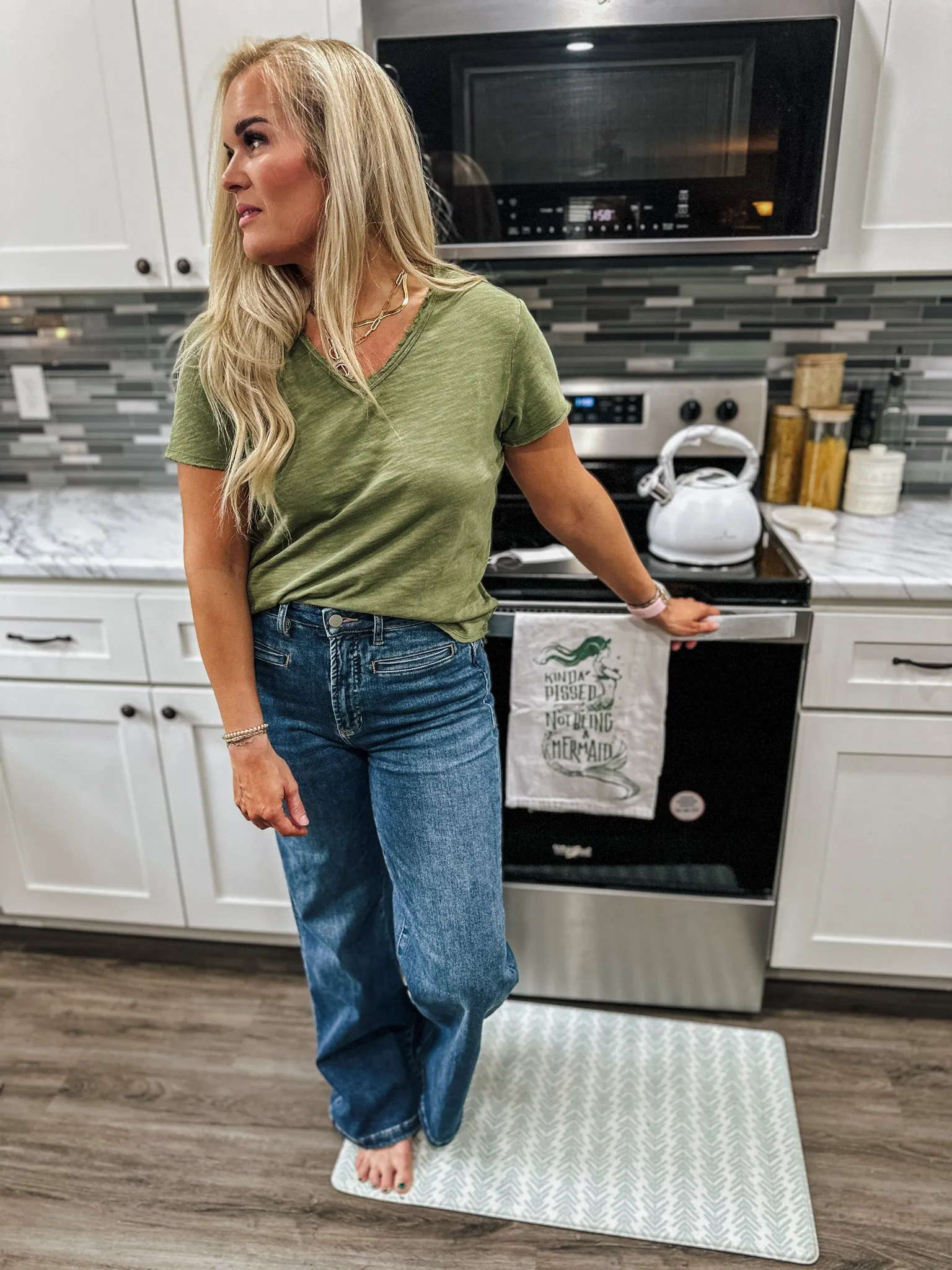 Fiona Super High Rise Wide Leg Jean Tempo
