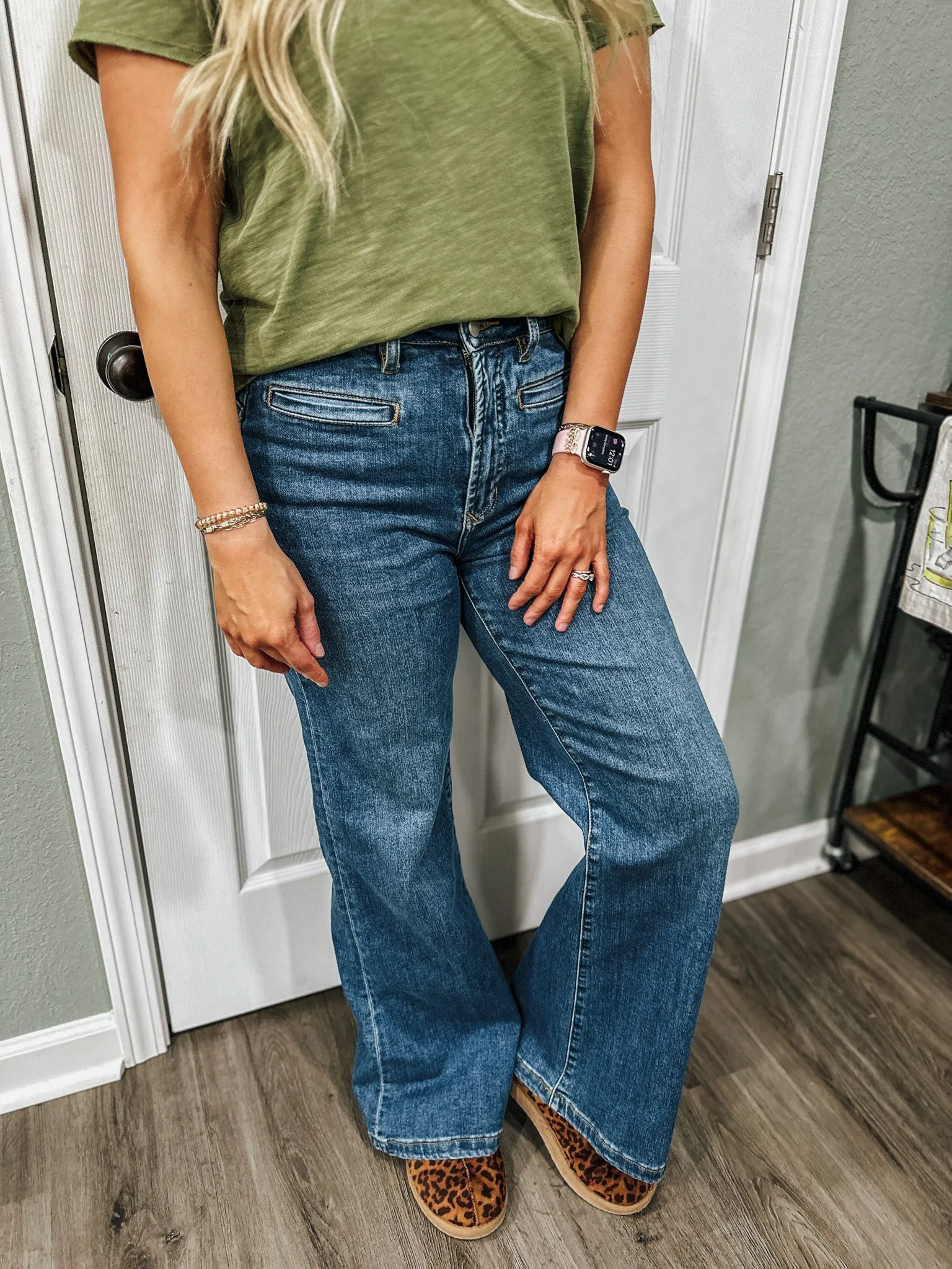 Fiona Super High Rise Wide Leg Jean Tempo