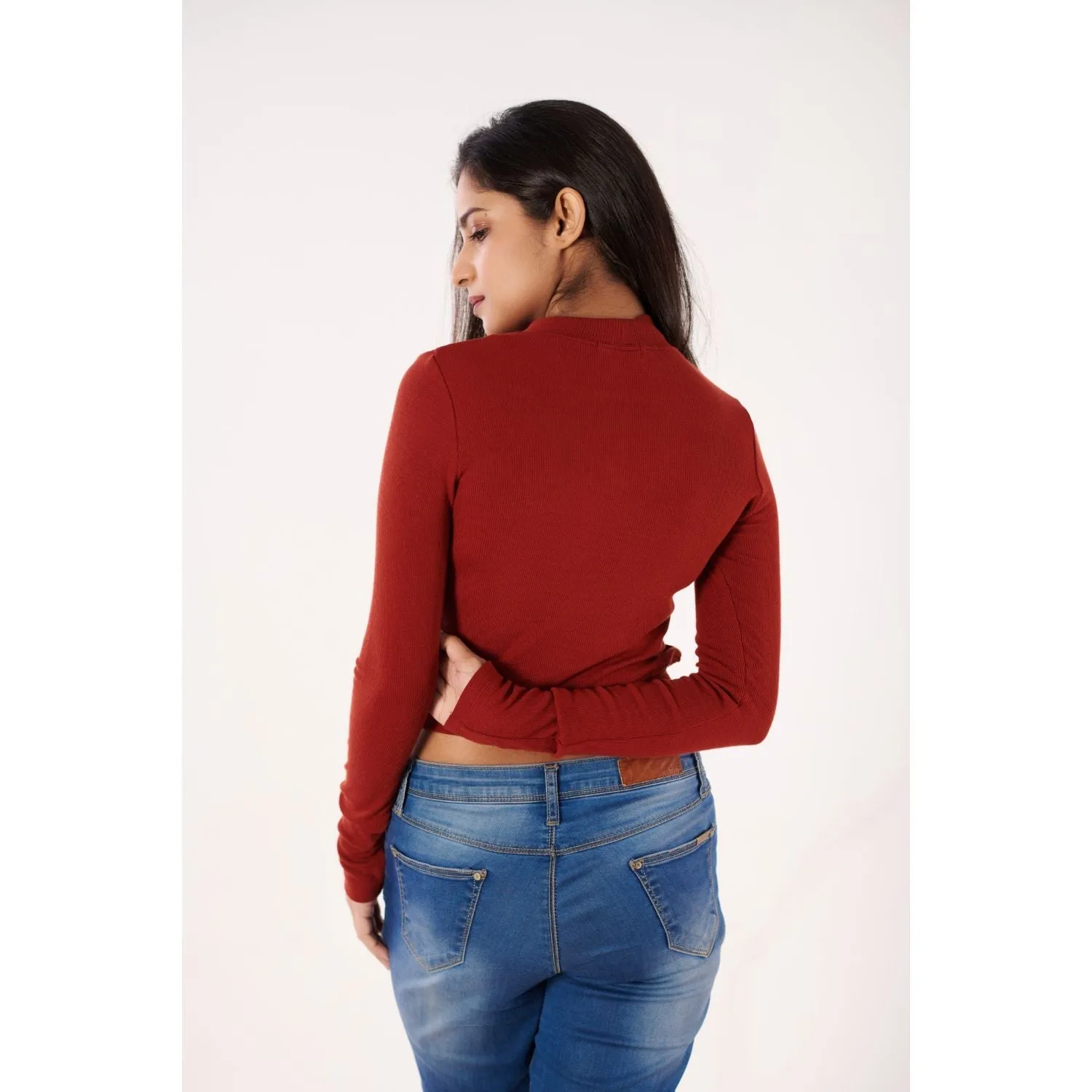 Full Sleeves Blouses - Plus Size
