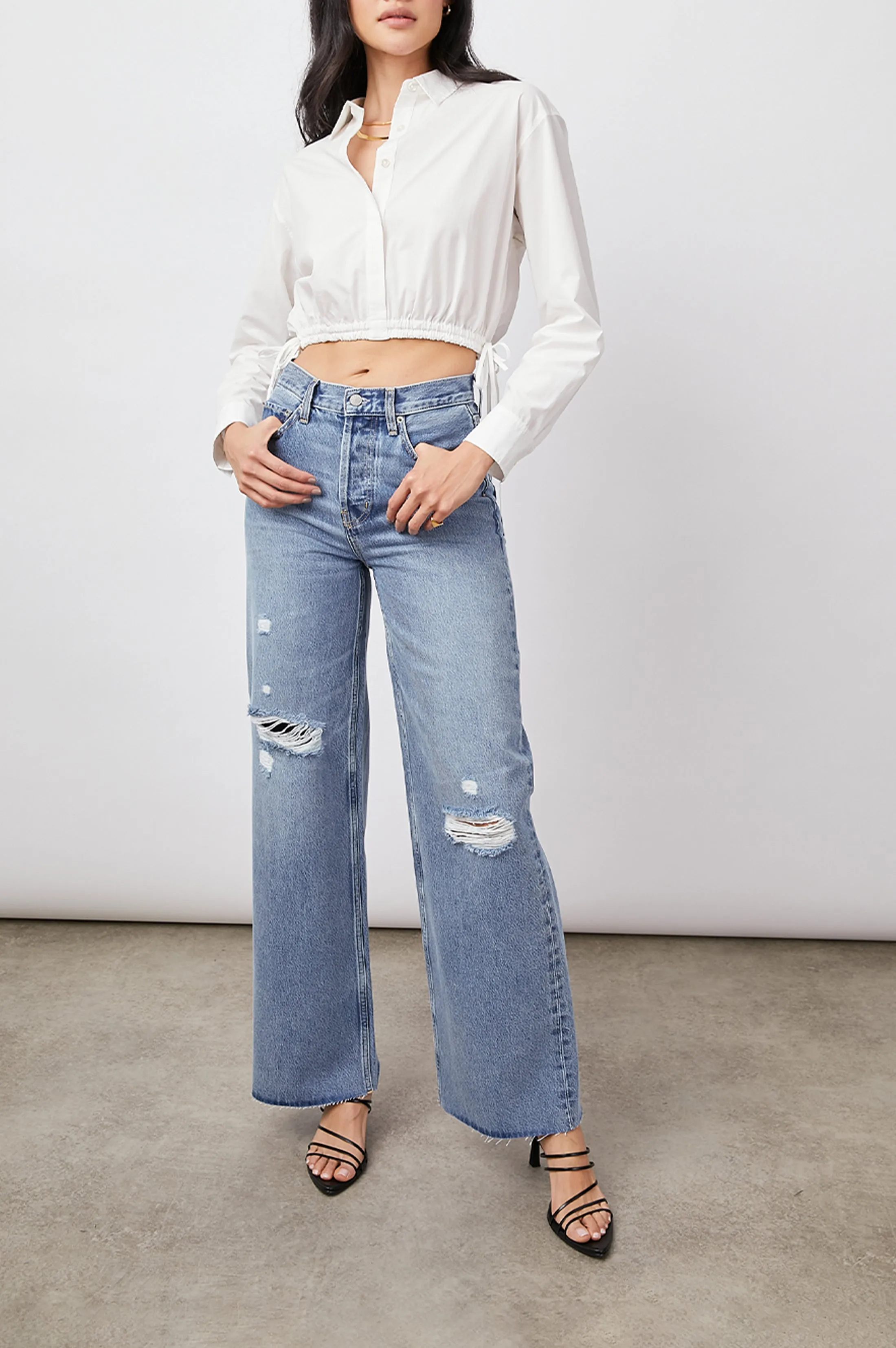 GETTY WIDE LEG - BREEZY BLUE DISTRESS