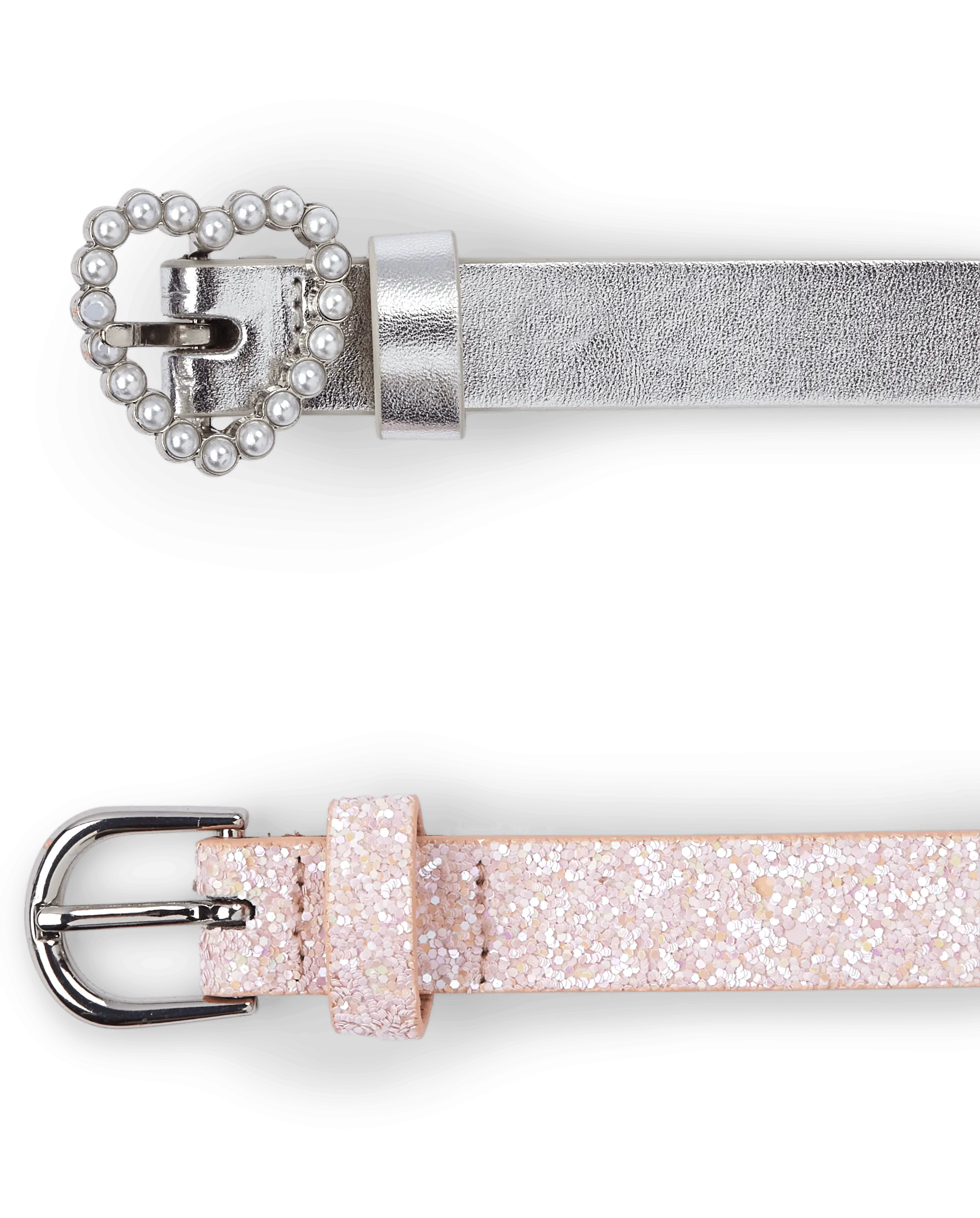 Girls Holographic Belt 2-Pack