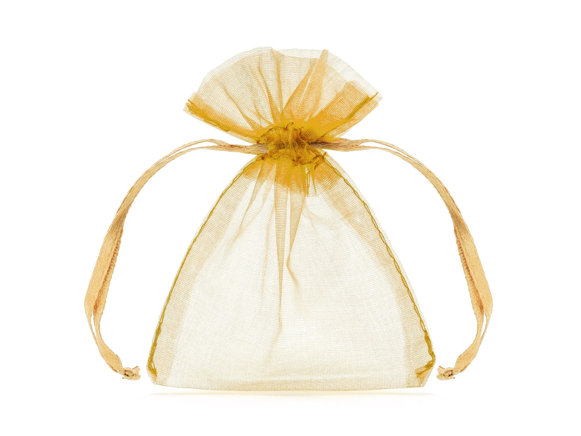 Gold Organza Bags 7.5 X10cm Pack of 10