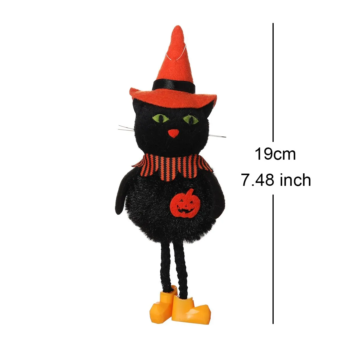 Halloween Doll Bar Pumpkin Ghost Witch Black Cat Pendant Scary Halloween Kids Gift Happy Halloween Party Decor for Home