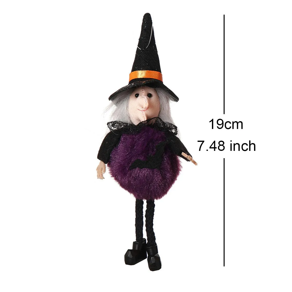 Halloween Doll Bar Pumpkin Ghost Witch Black Cat Pendant Scary Halloween Kids Gift Happy Halloween Party Decor for Home