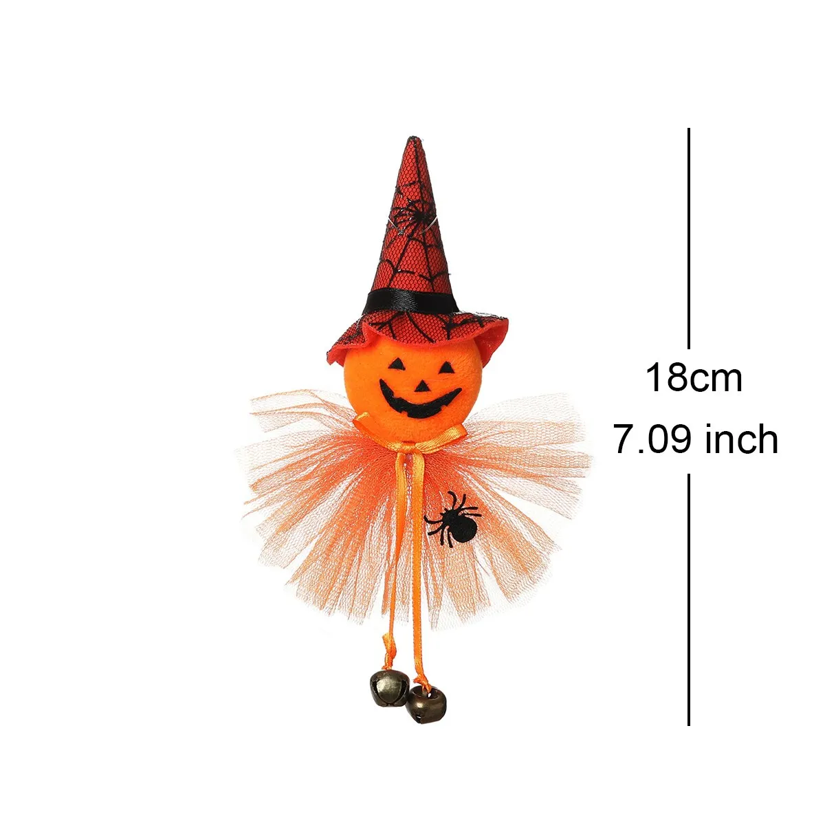 Halloween Doll Bar Pumpkin Ghost Witch Black Cat Pendant Scary Halloween Kids Gift Happy Halloween Party Decor for Home