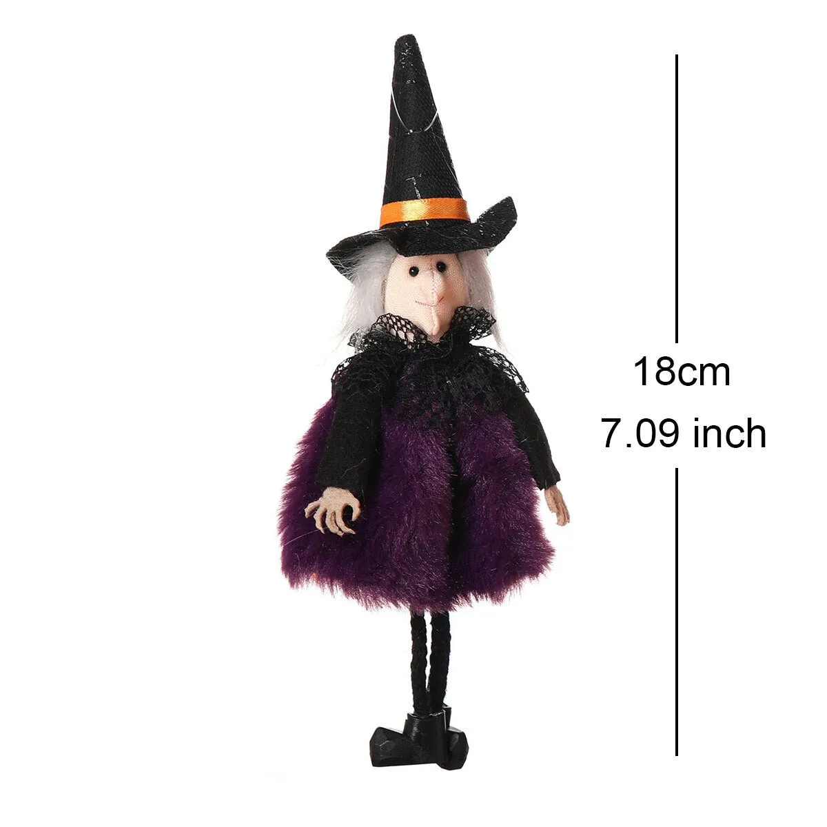 Halloween Doll Bar Pumpkin Ghost Witch Black Cat Pendant Scary Halloween Kids Gift Happy Halloween Party Decor for Home