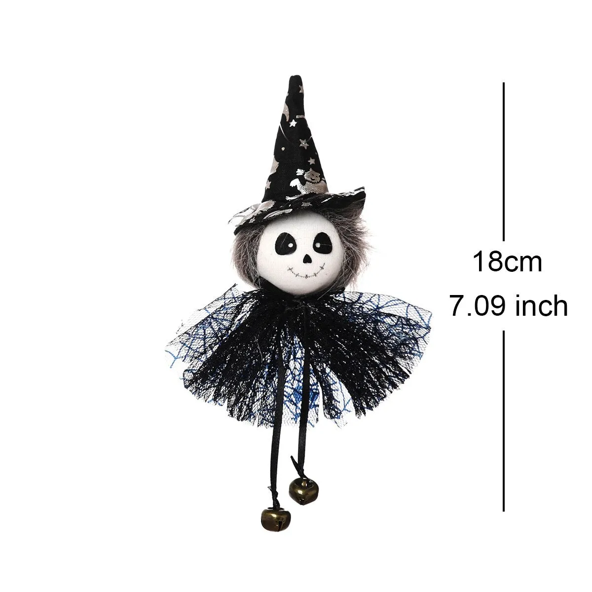 Halloween Doll Bar Pumpkin Ghost Witch Black Cat Pendant Scary Halloween Kids Gift Happy Halloween Party Decor for Home
