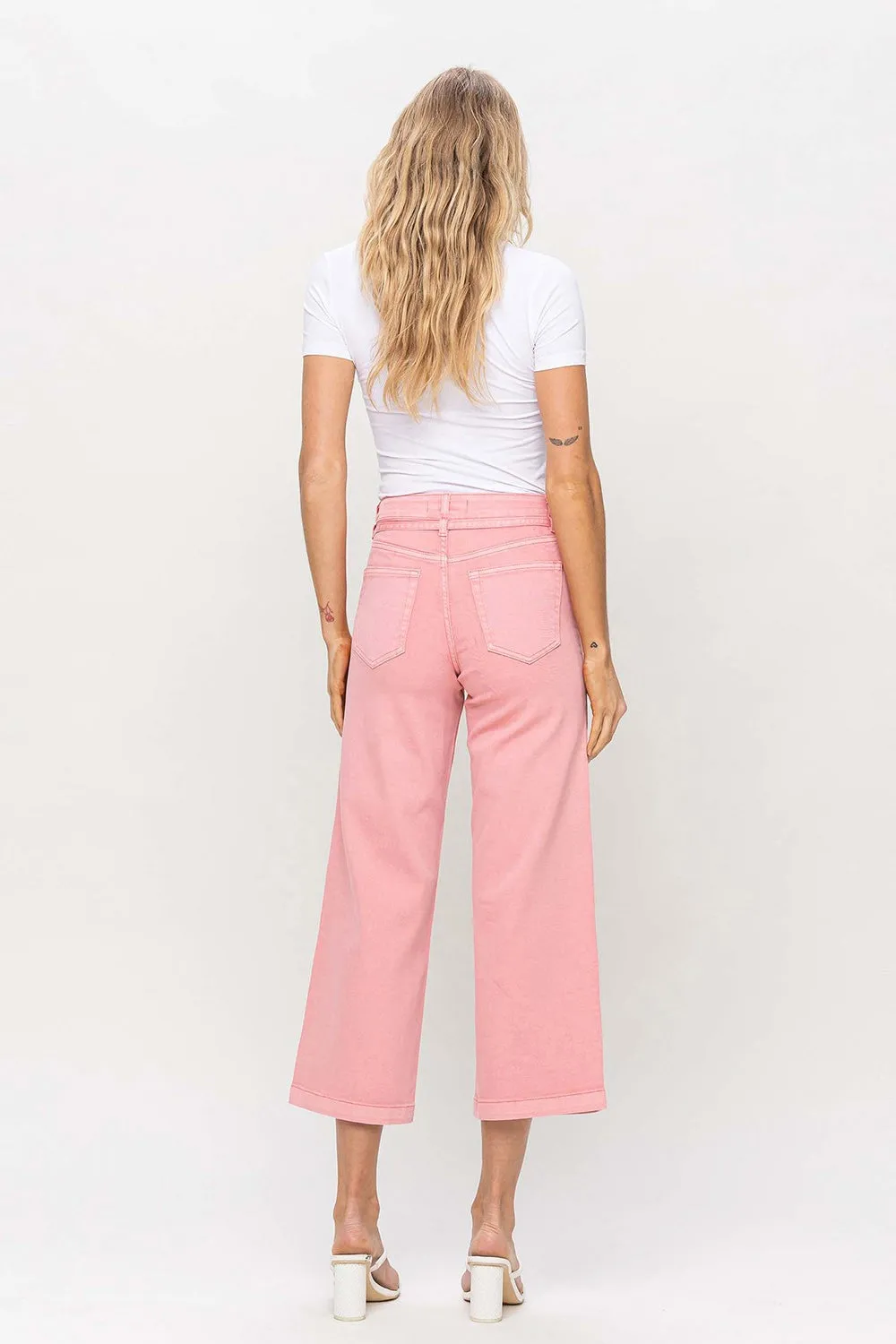 Hi Rise w Belt - Blush
