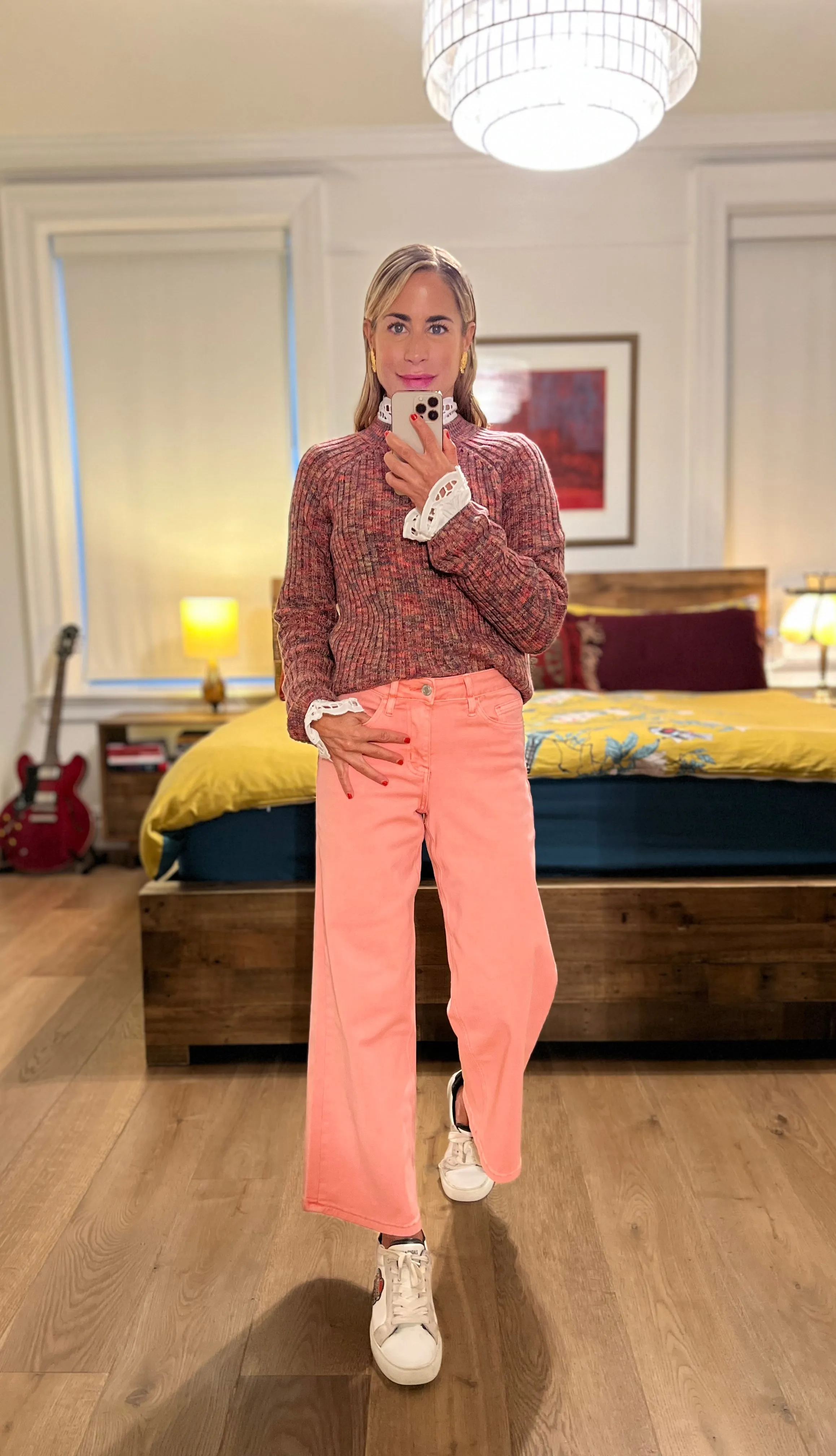 Hi Rise w Belt - Blush