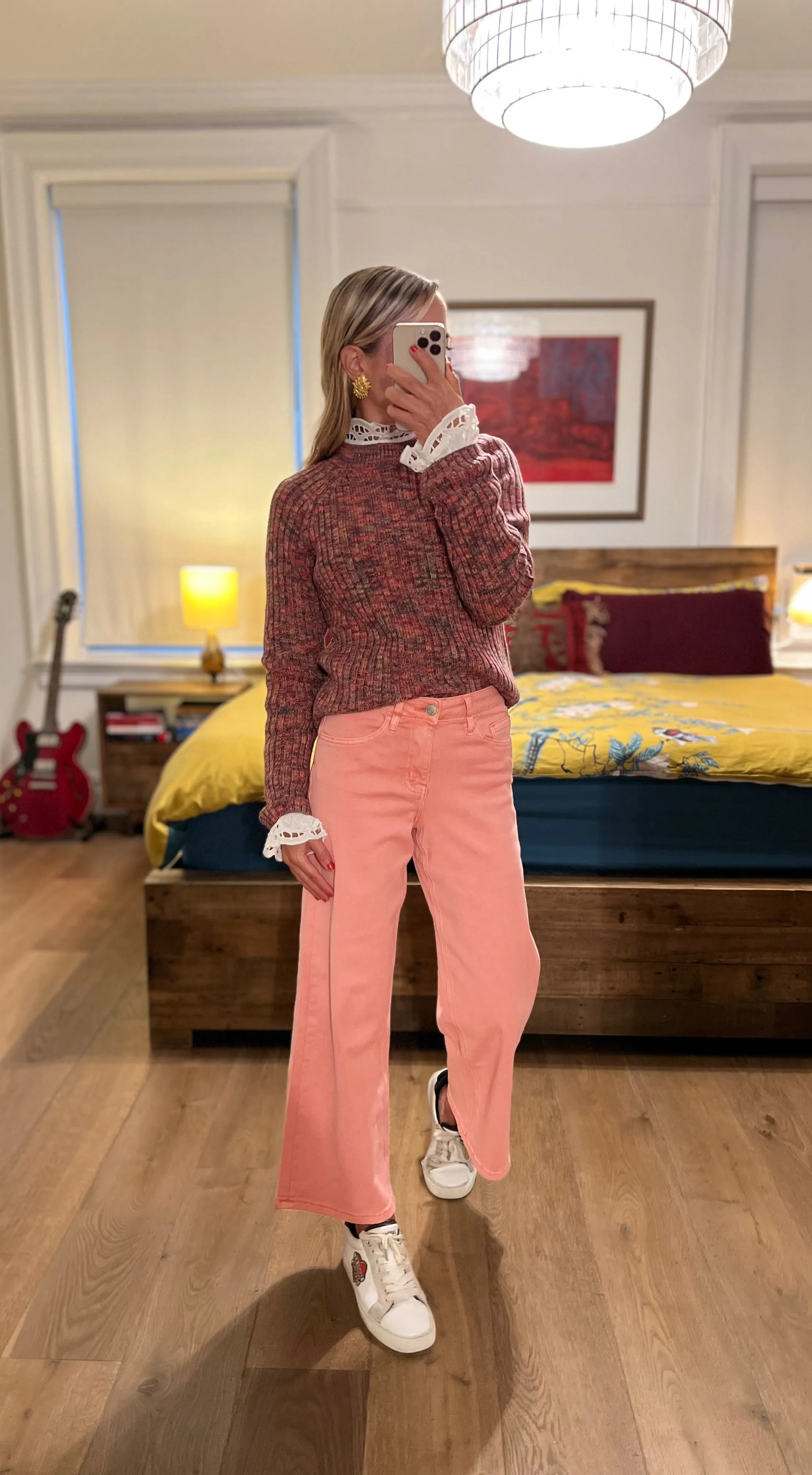 Hi Rise w Belt - Blush