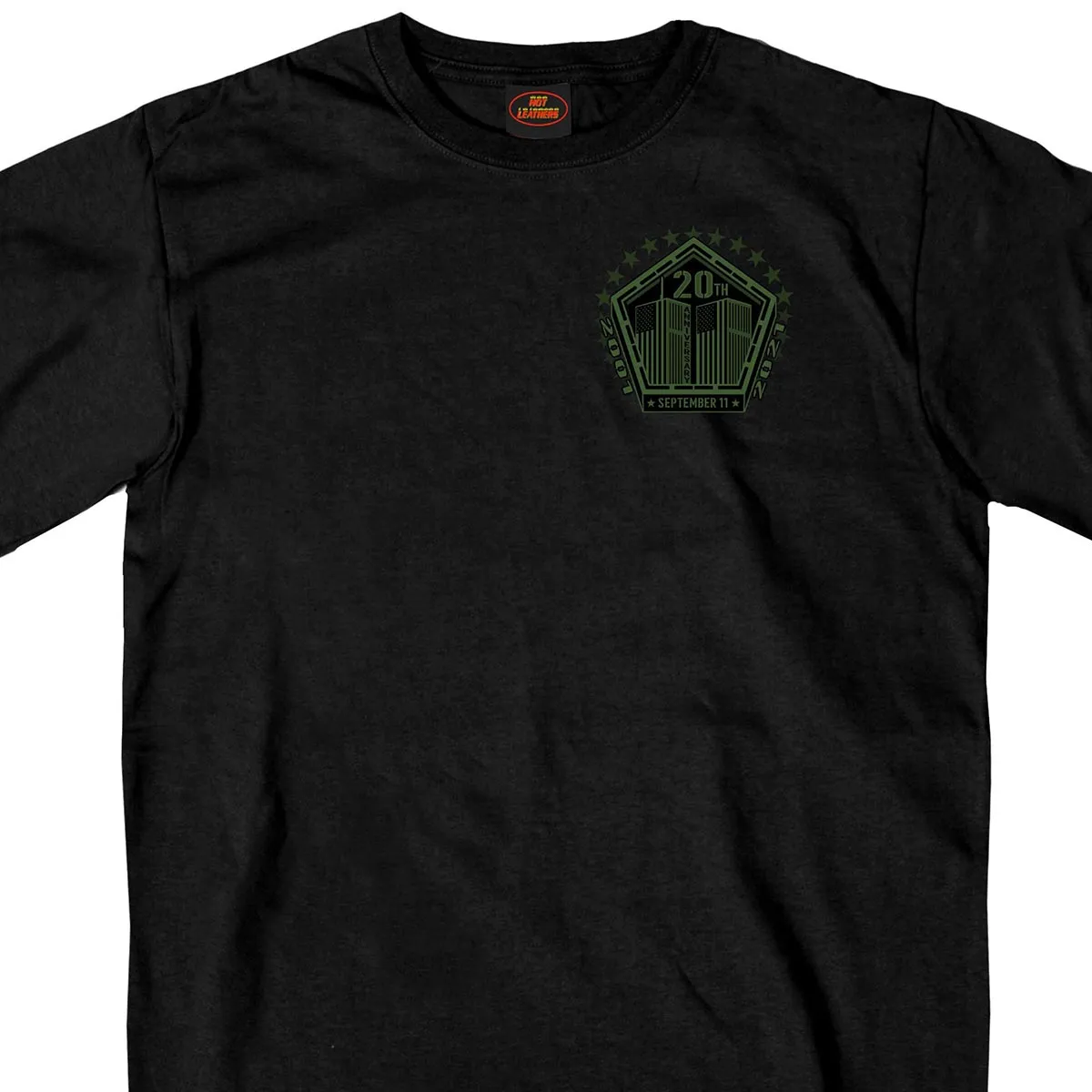 Hot Leathers GMD1495 Men's Black '9-11 We Still Remember' T-Shirt